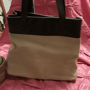 Liz Claiborne Tan and Brown Large Purse